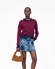 The Suede Mini Sack Bag Copper