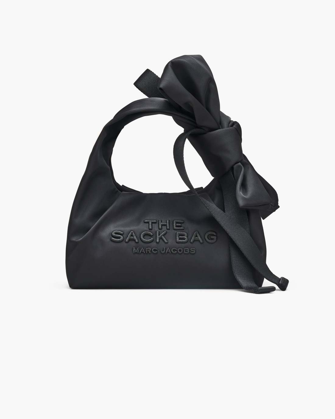 The Bow Nylon Mini Sack Bag Black
