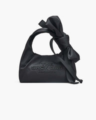 The Bow Nylon Mini Sack Bag Black