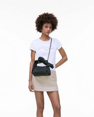 The Bow Nylon Mini Sack Bag Black