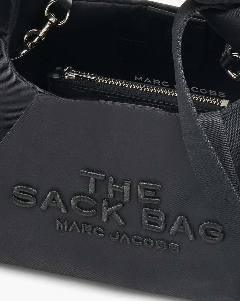 The Bow Nylon Mini Sack Bag Black