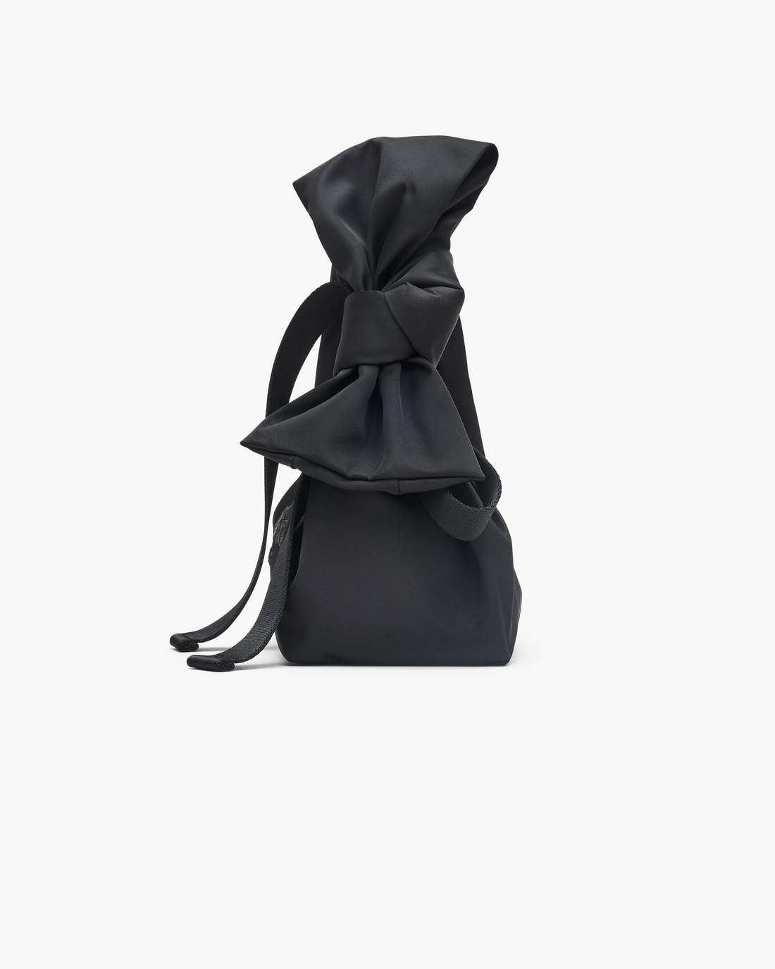 The Bow Nylon Mini Sack Bag Black