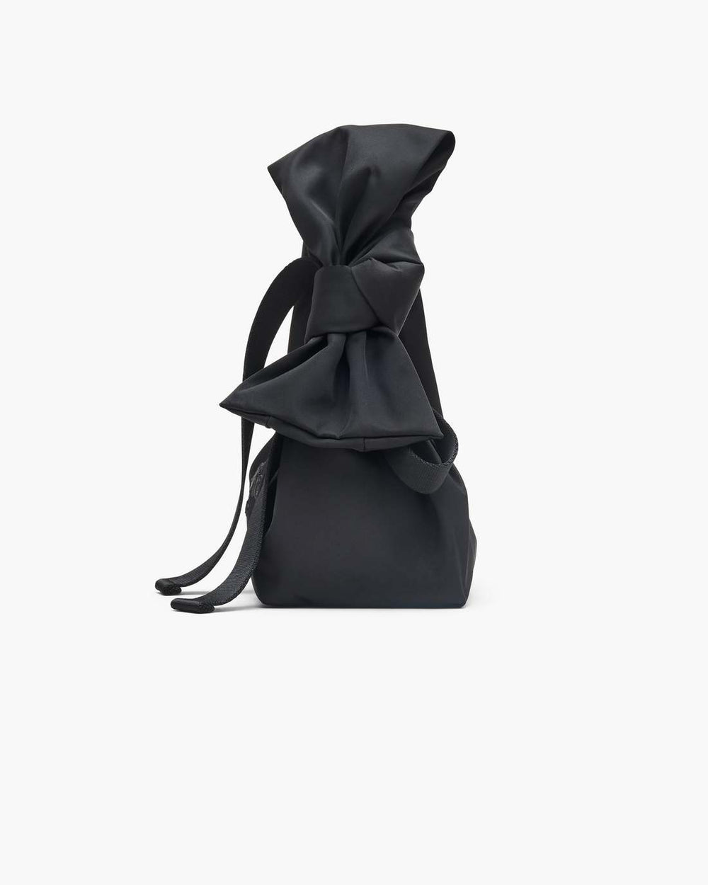 The Bow Nylon Mini Sack Bag Black