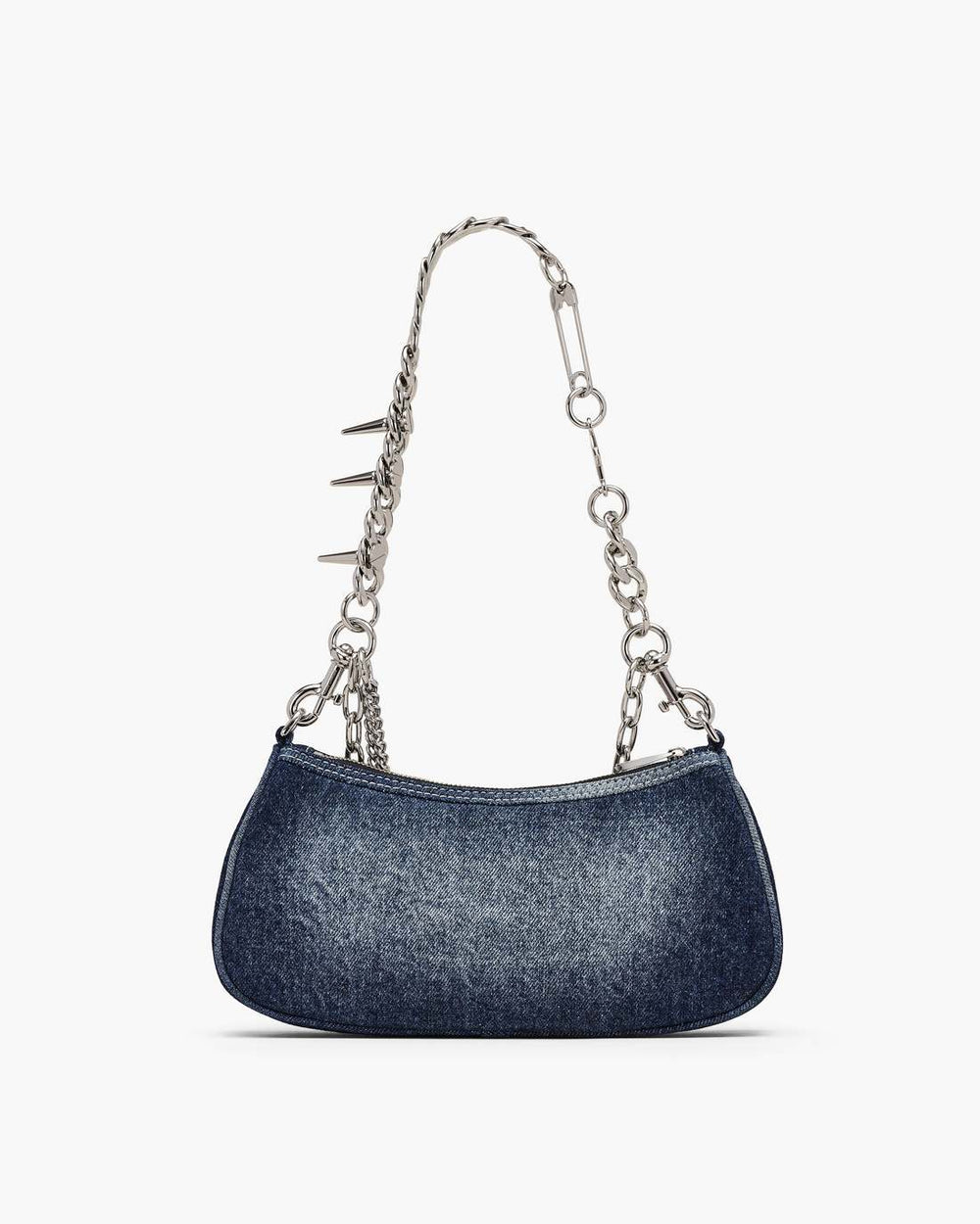 The Faded Denim Charm Shoulder Bag Faded Vintage Indigo