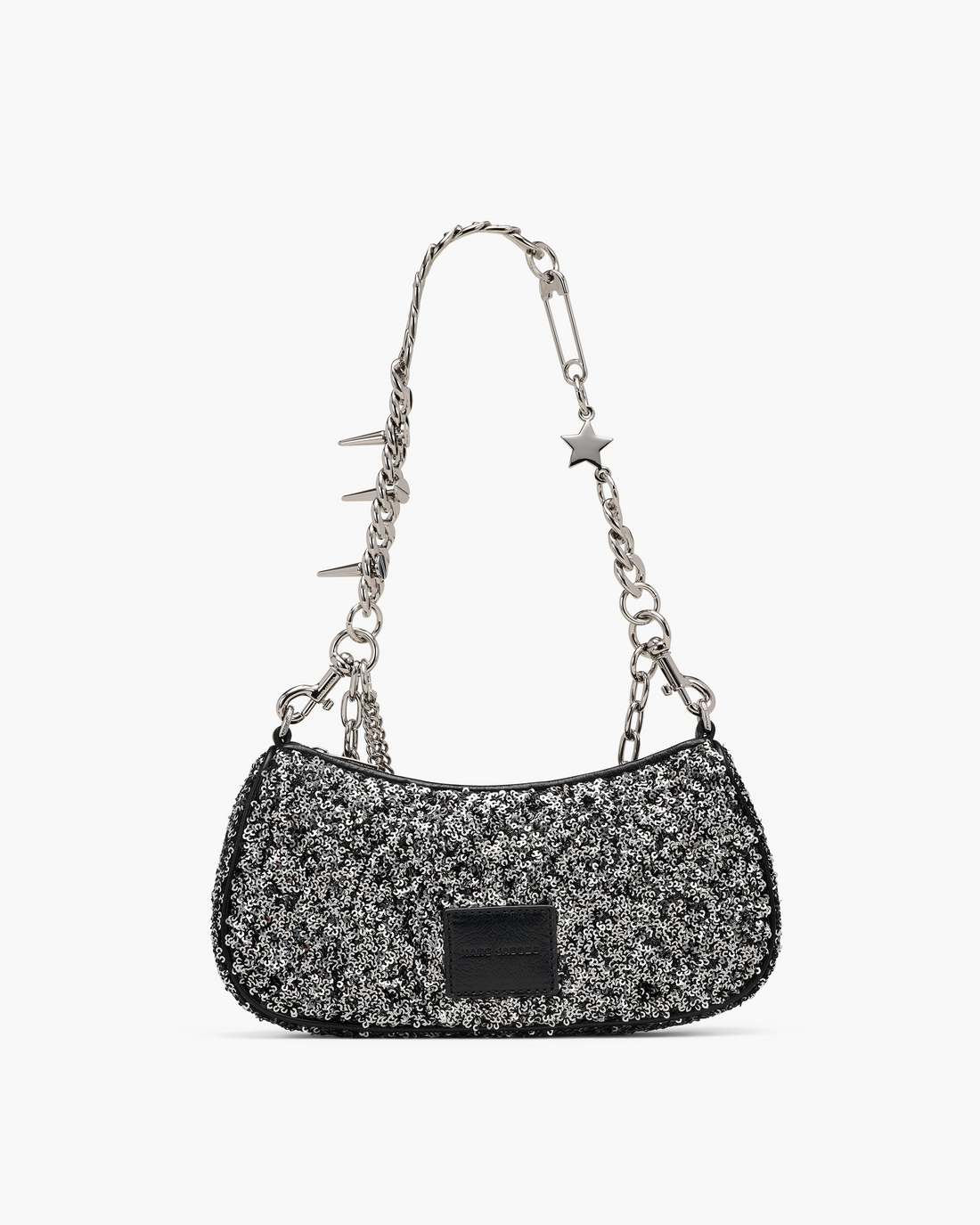 The Sequin Charm Shoulder Bag Silver