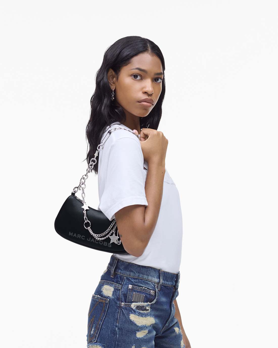 The Star Charm Shoulder Bag Black