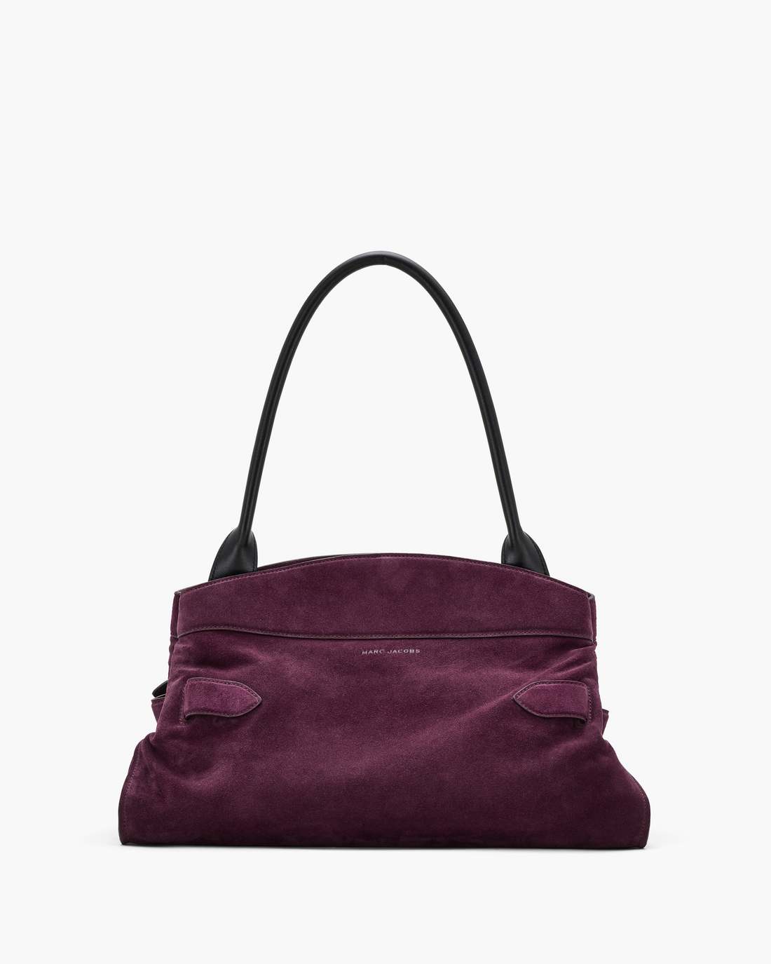 The Suede Dakota Satchel Dark Plum