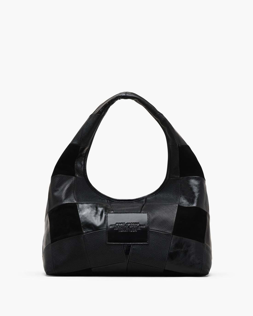 The Suede Patchwork Sack Bag Black Multi