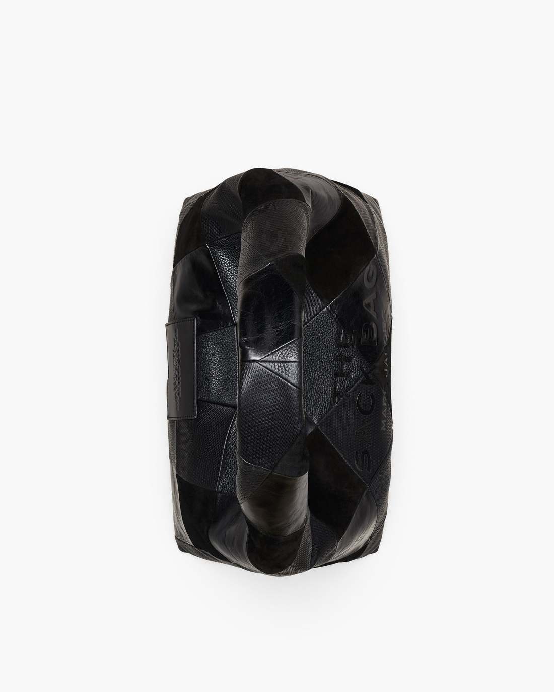 The Suede Patchwork Sack Bag Black Multi