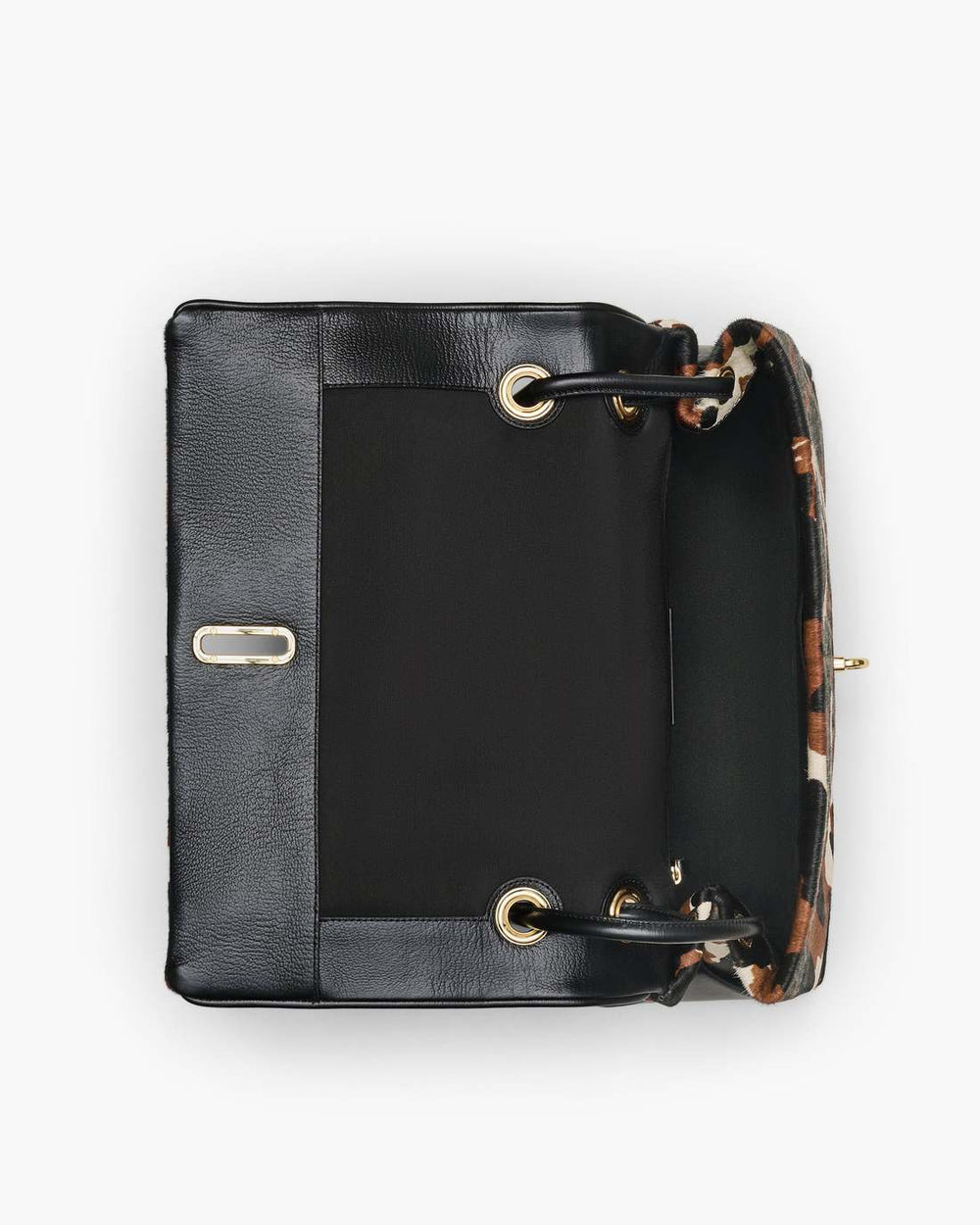 The Cow Haircalf Large Dual Bag Mocha Multi