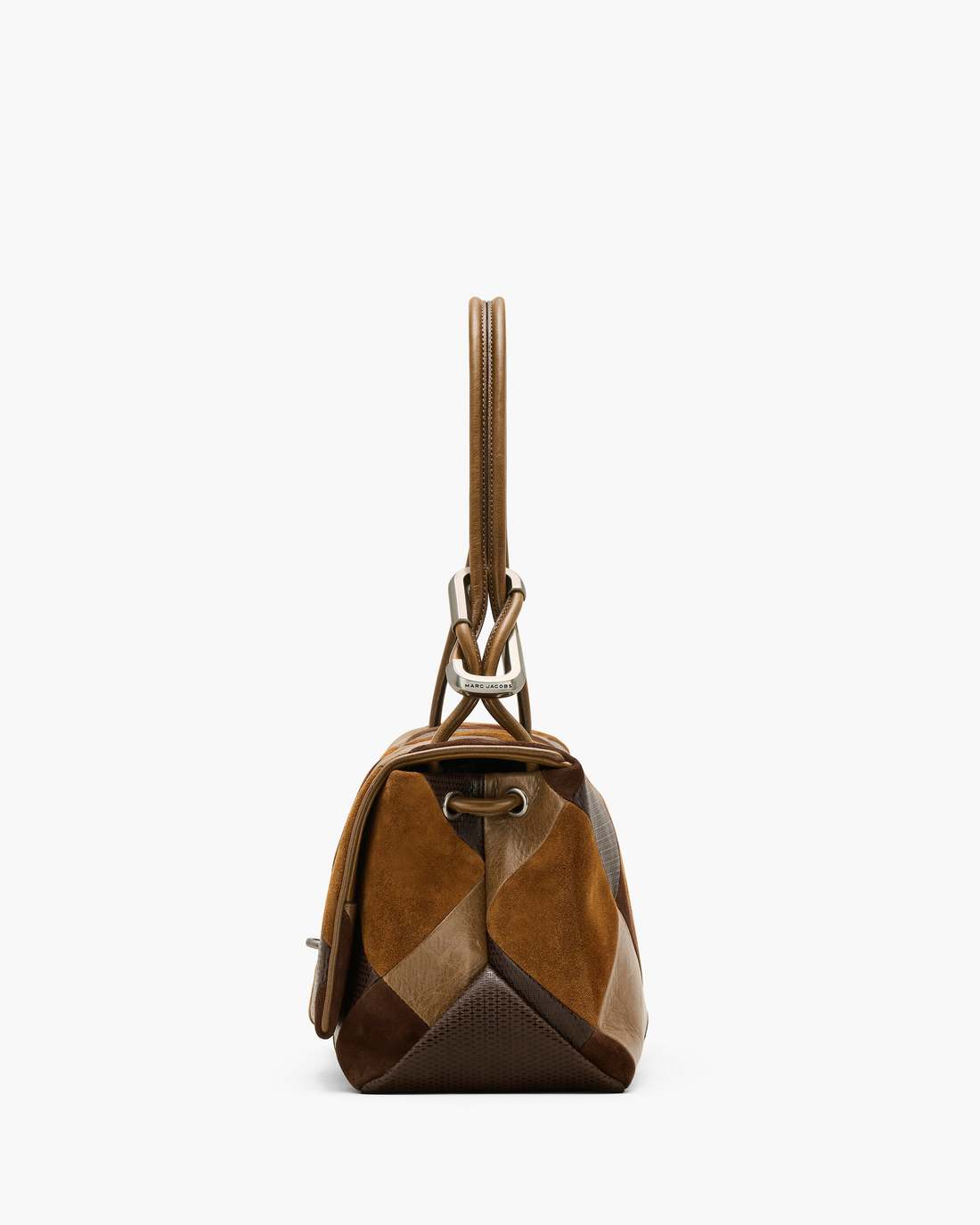 The Suede Patchwork Large Dual Bag Brown Multi