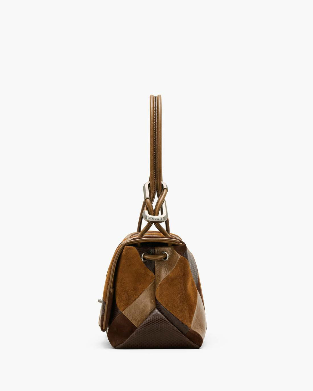 The Suede Patchwork Large Dual Bag Brown Multi