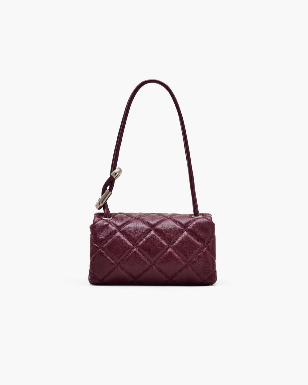 The Quilted Mini Dual Shoulder Bag Dark Plum