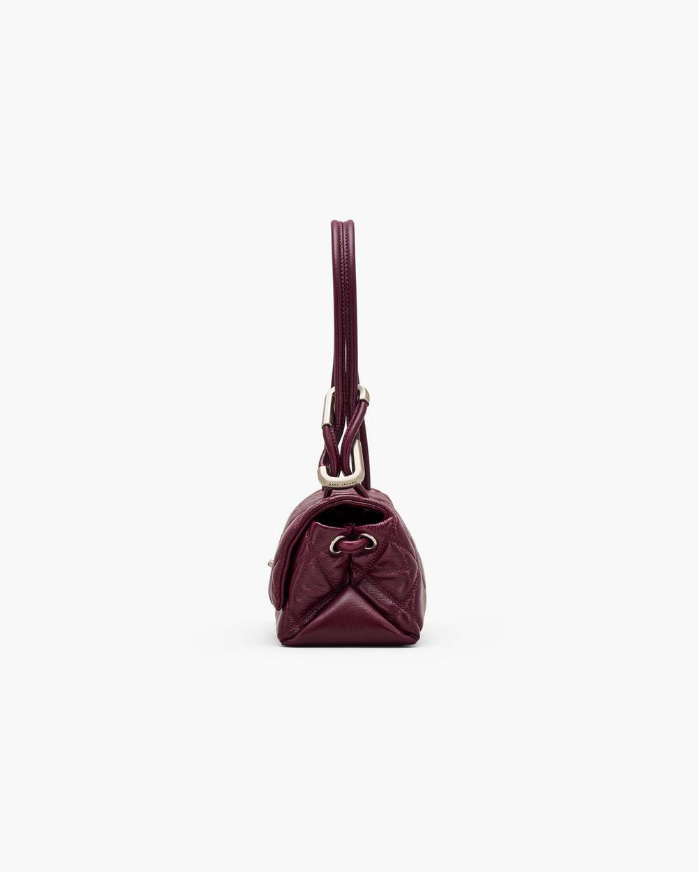 The Quilted Mini Dual Shoulder Bag Dark Plum
