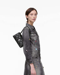 The Quilted Mini Dual Shoulder Bag Black