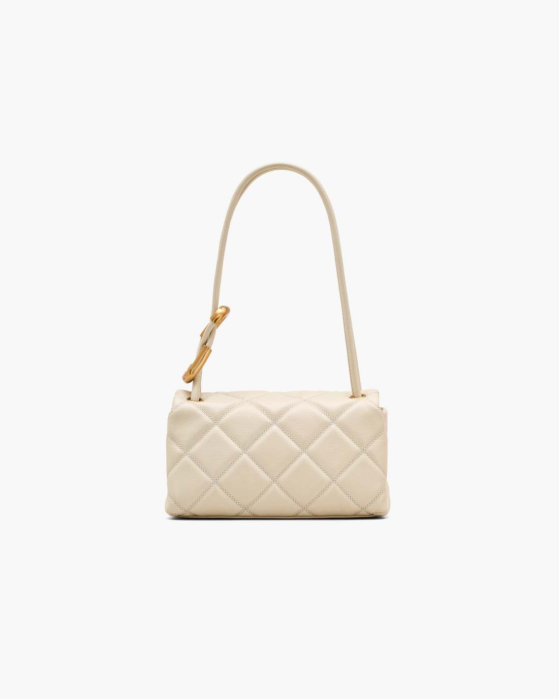 The Quilted Mini Dual Shoulder Bag Cloud White