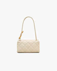 The Quilted Mini Dual Shoulder Bag Cloud White