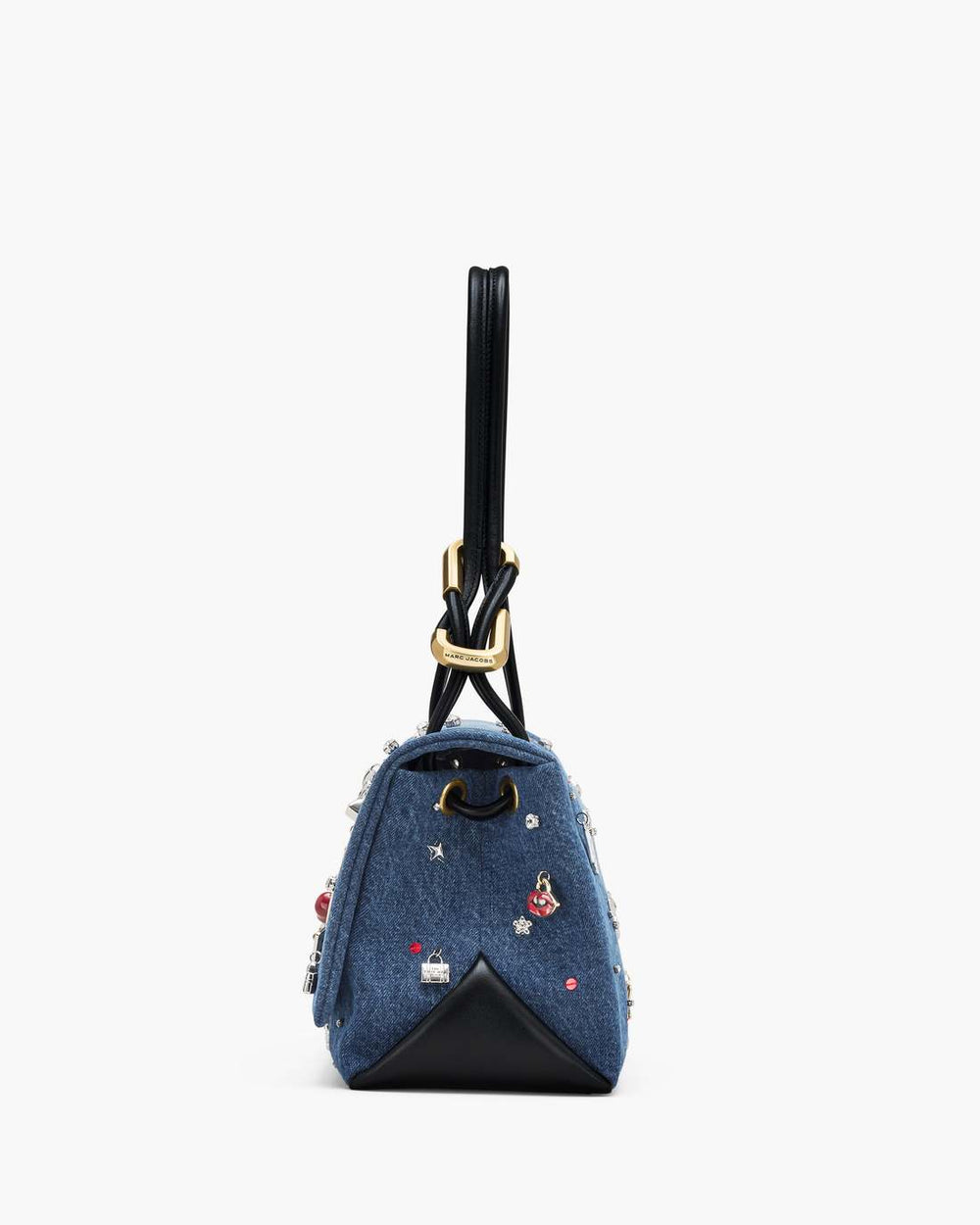 The Trinket Charm Denim Large Dual Bag Medium Wash Multi