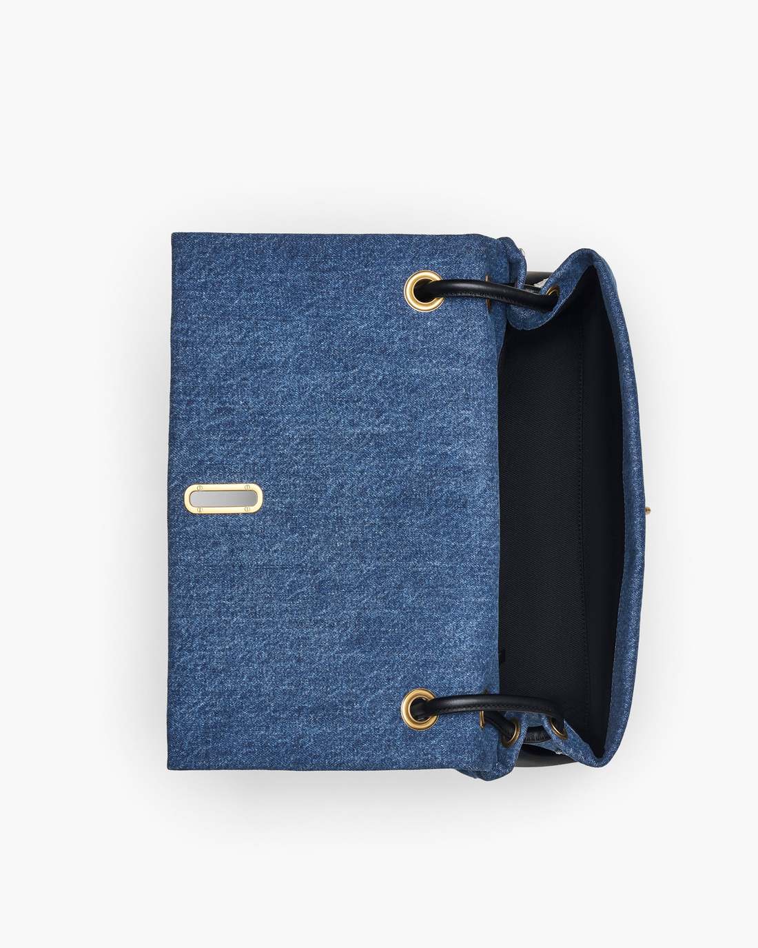 The Trinket Charm Denim Large Dual Bag Medium Wash Multi