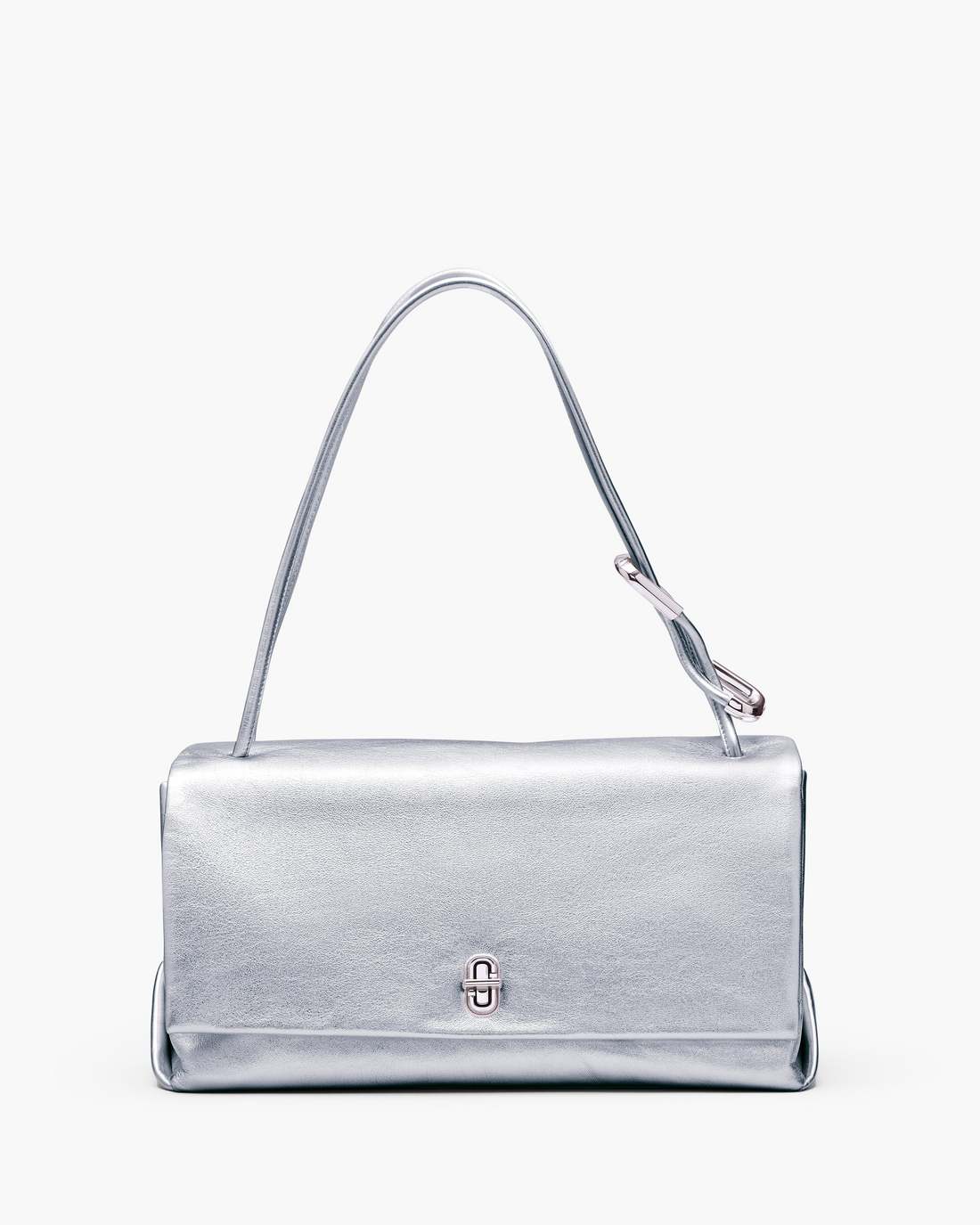 The Metallic Large Dual Bag Silver