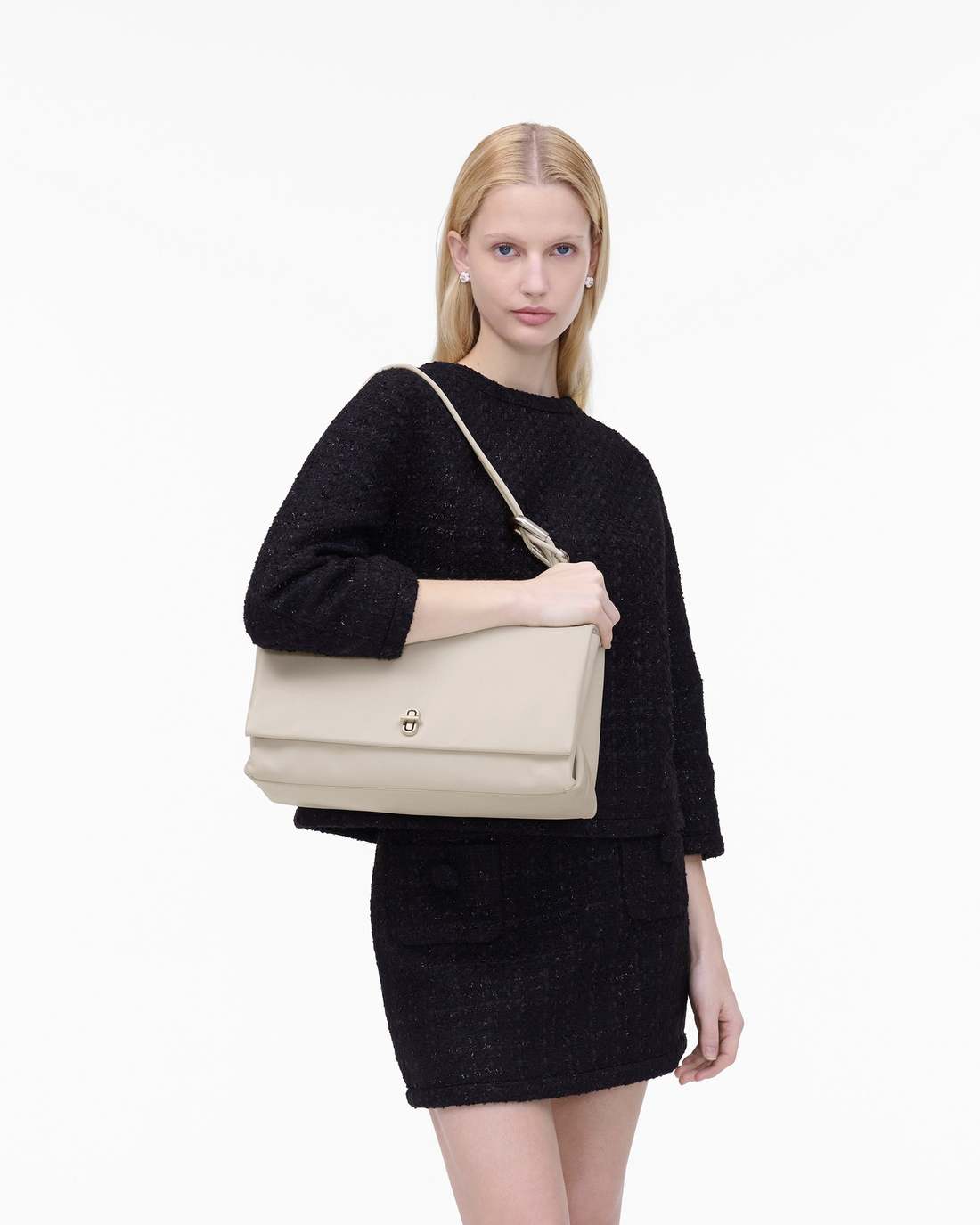 The Large Dual Bag Cloud White