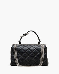 The Quilted Dual Convertible Shoulder Bag Black