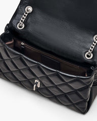 The Quilted Dual Convertible Shoulder Bag Black