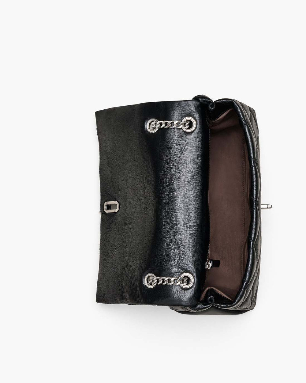 The Quilted Dual Convertible Shoulder Bag Black