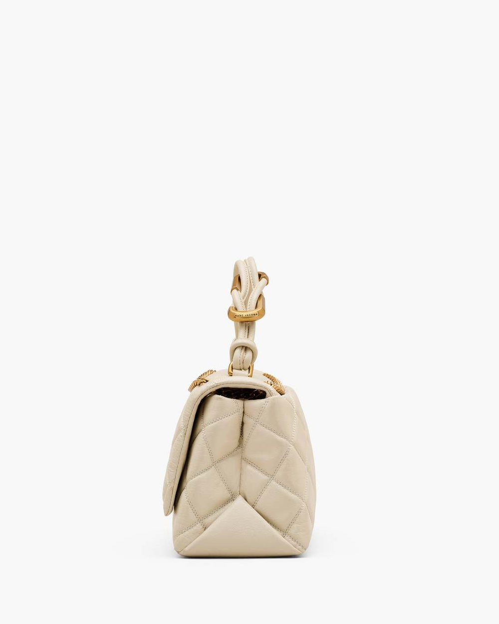The Quilted Dual Convertible Shoulder Bag Cloud White