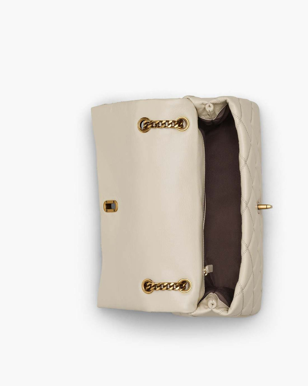 The Quilted Dual Convertible Shoulder Bag Cloud White