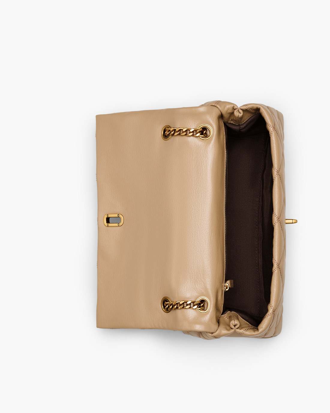 The Quilted Dual Convertible Shoulder Bag Camel