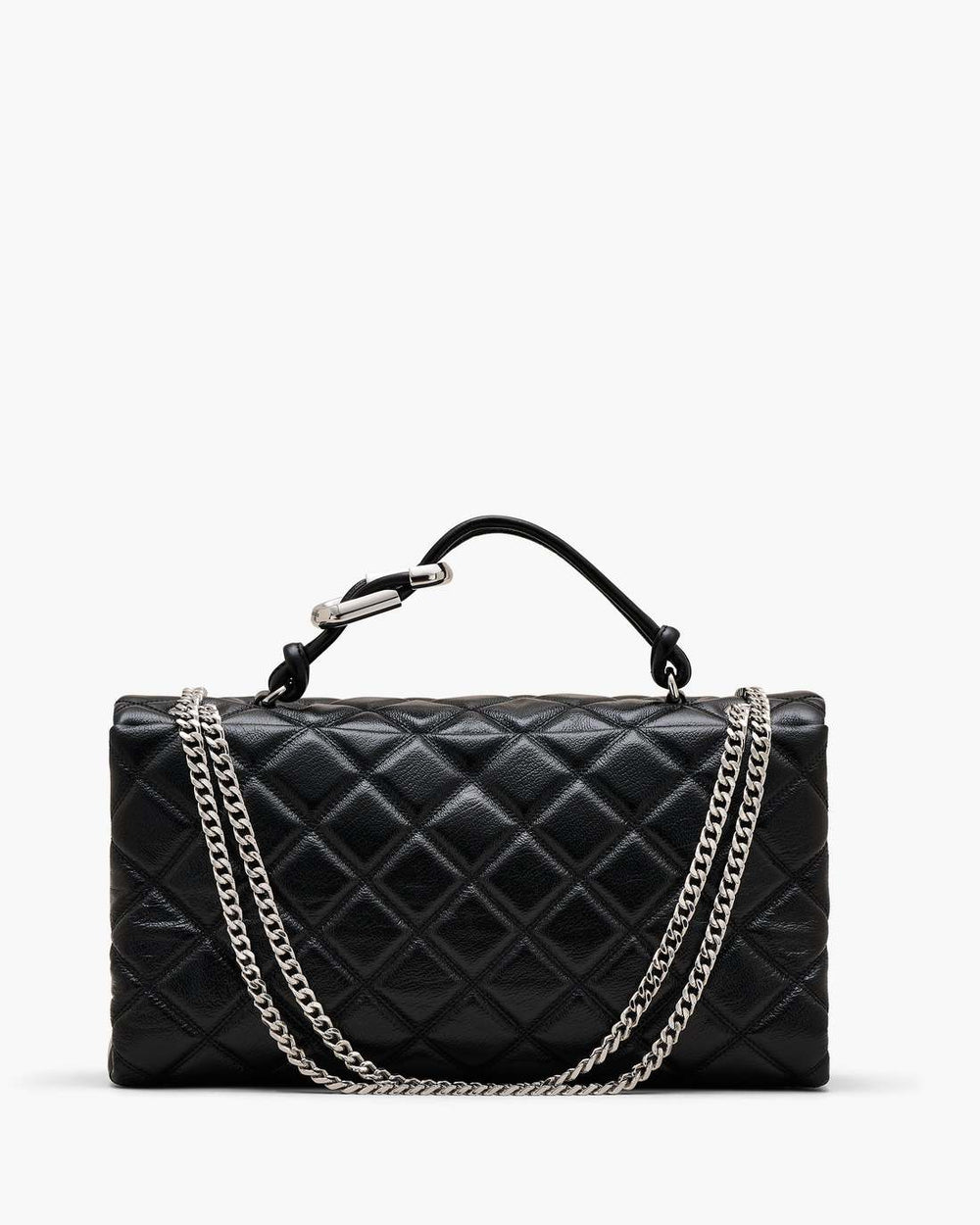 The Quilted XL Dual Convertible Shoulder Bag Black