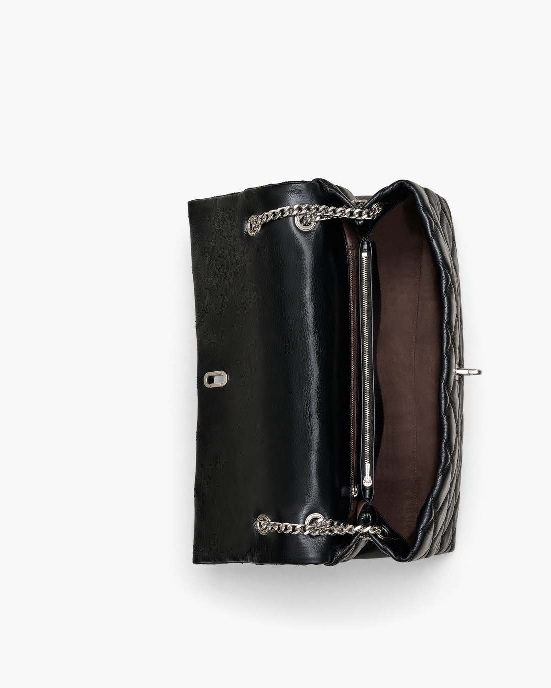 The Quilted XL Dual Convertible Shoulder Bag Black