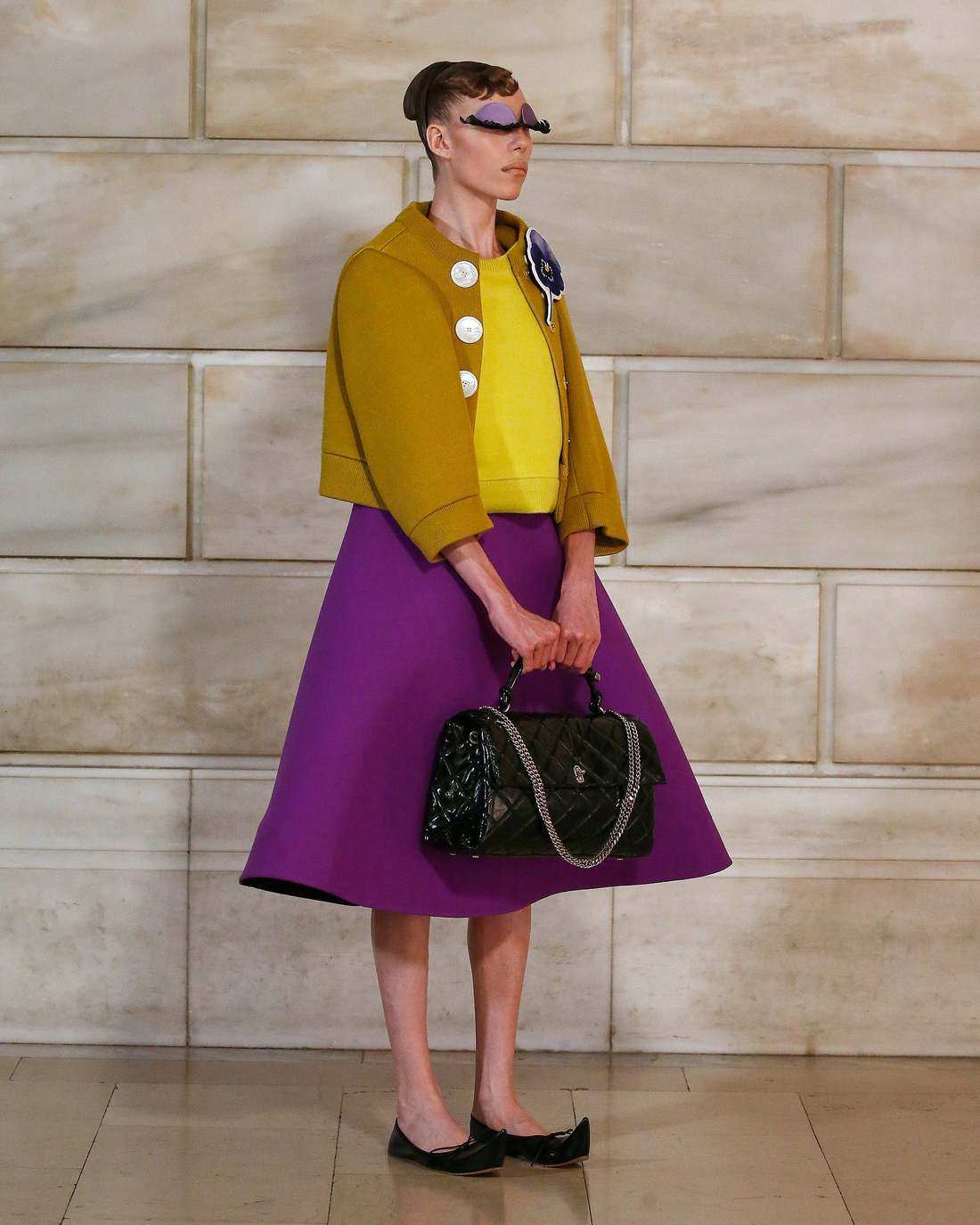 The Quilted XL Dual Convertible Shoulder Bag Black