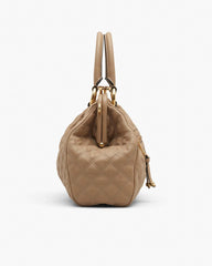 Re-Edition Quilted Leather Stam Bag Camel