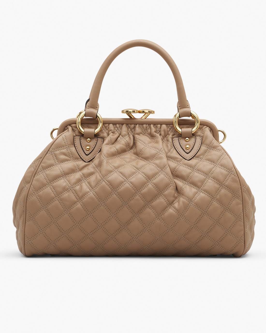 Re-Edition Quilted Leather Stam Bag Camel