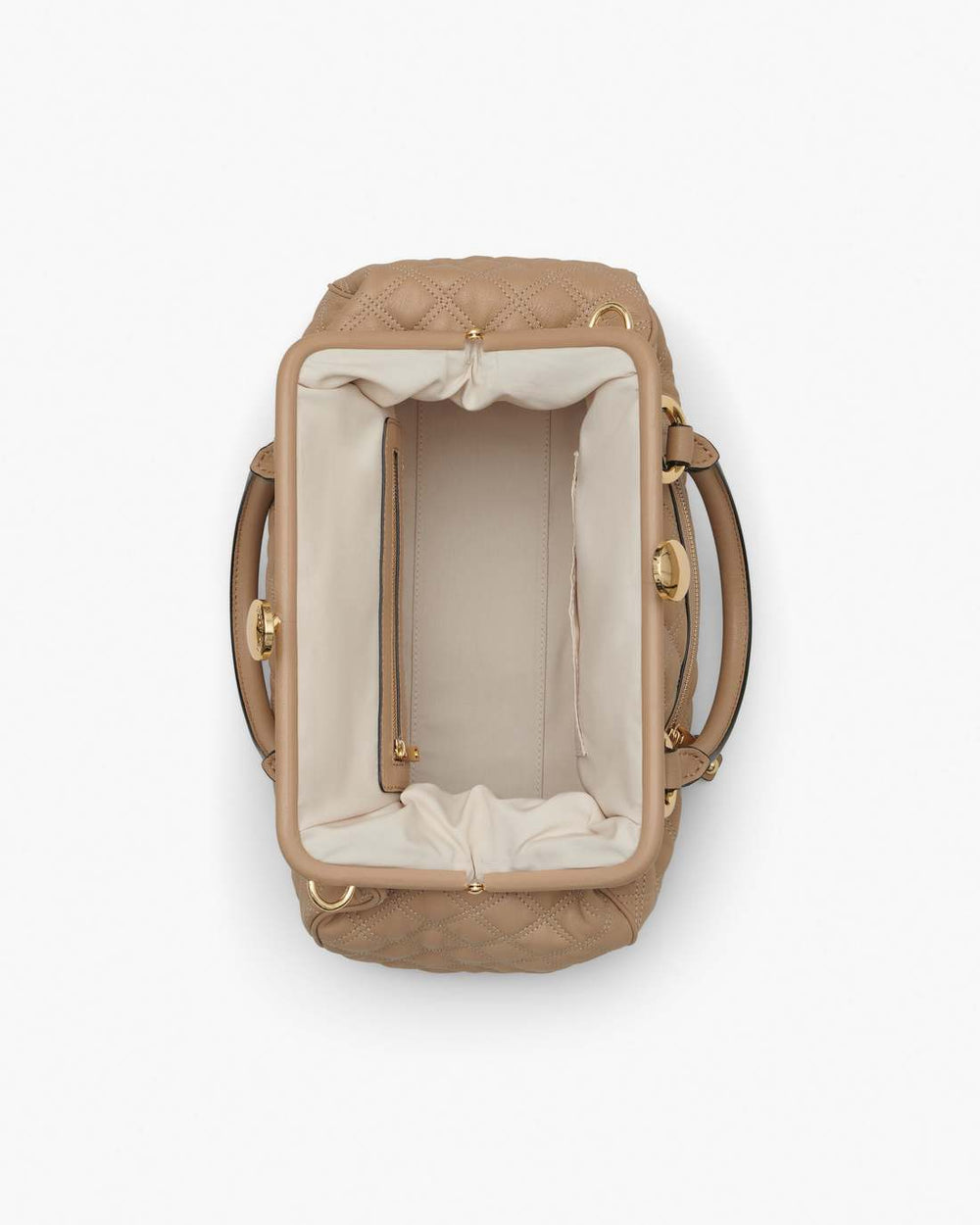 Re-Edition Quilted Leather Stam Bag Camel