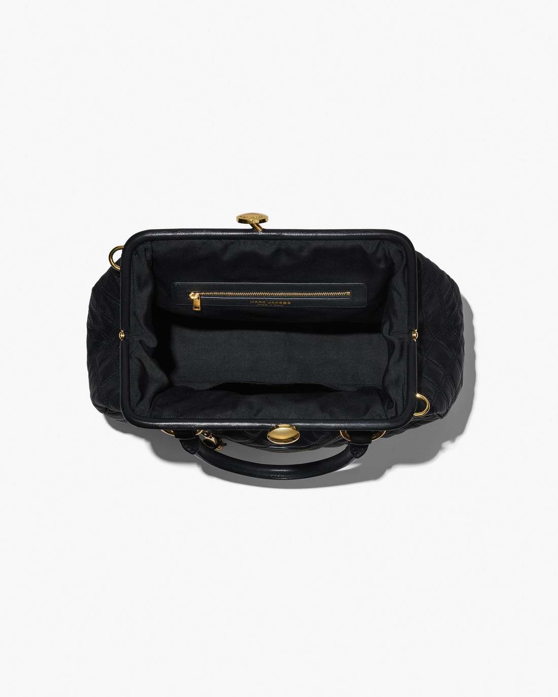 Re-Edition Quilted Leather Stam Bag Black