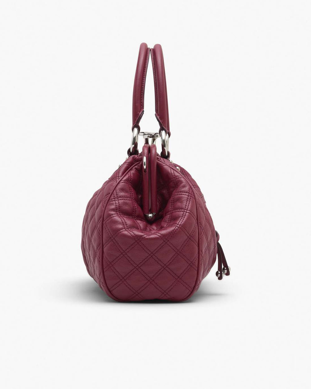Re-Edition Quilted Leather Stam Bag Cherry