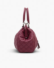 Re-Edition Quilted Leather Stam Bag Cherry