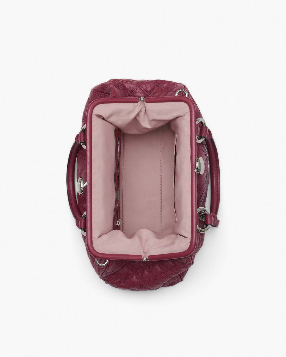 Re-Edition Quilted Leather Stam Bag Cherry