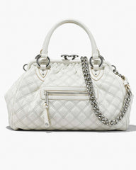 Re-Edition Quilted Leather Stam Bag Cloud White