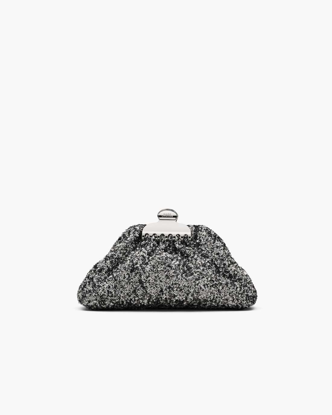 The Sequin Glam Small Clutch Silver