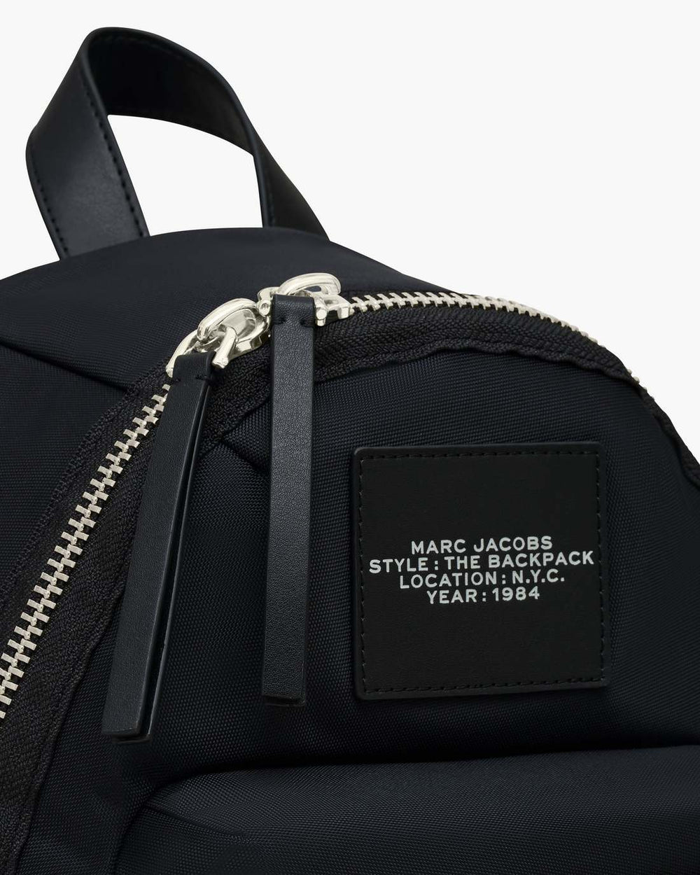 The Biker Nylon Medium Backpack Black