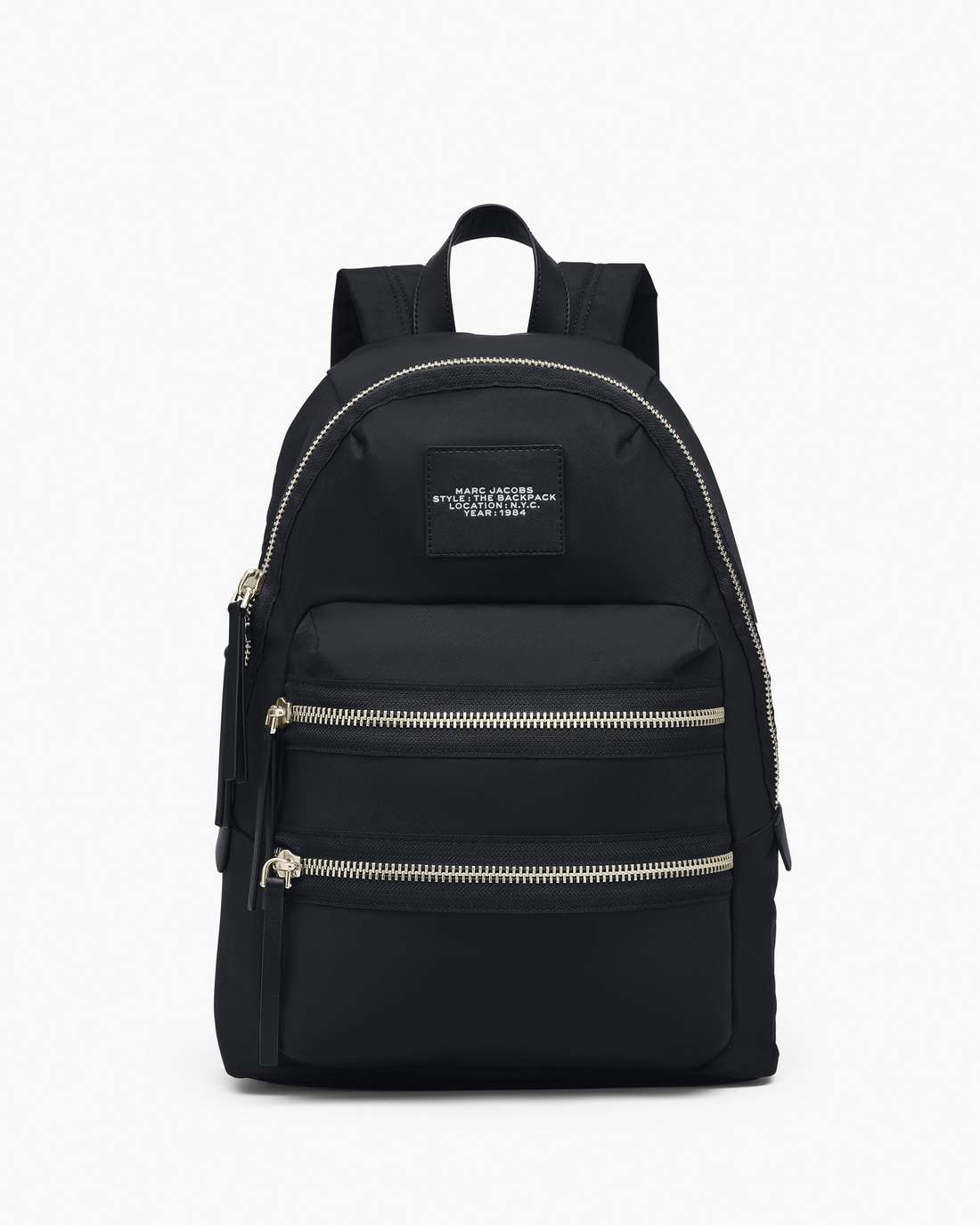 The Biker Nylon Large Backpack Black