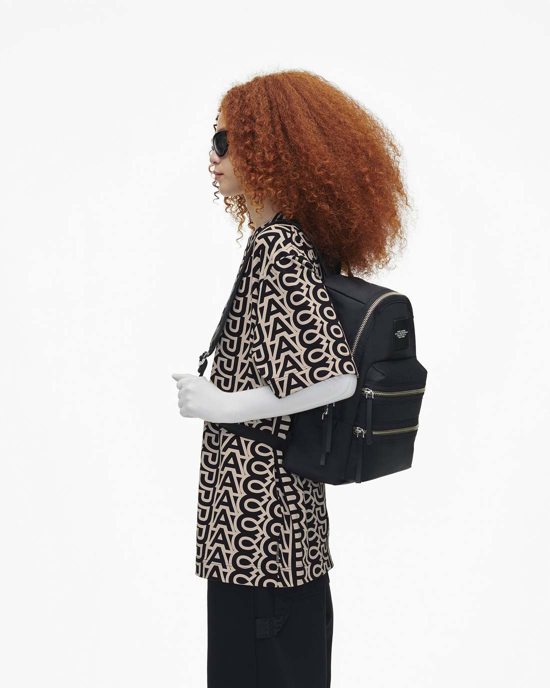 The Biker Nylon Large Backpack Black