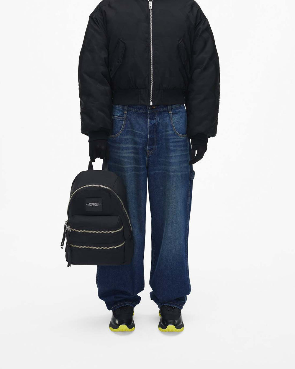 The Biker Nylon Large Backpack Black