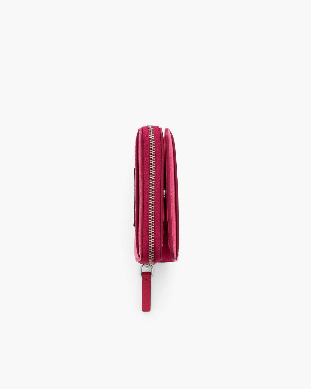 The Leather Mini Compact Wallet Raspberry Pink