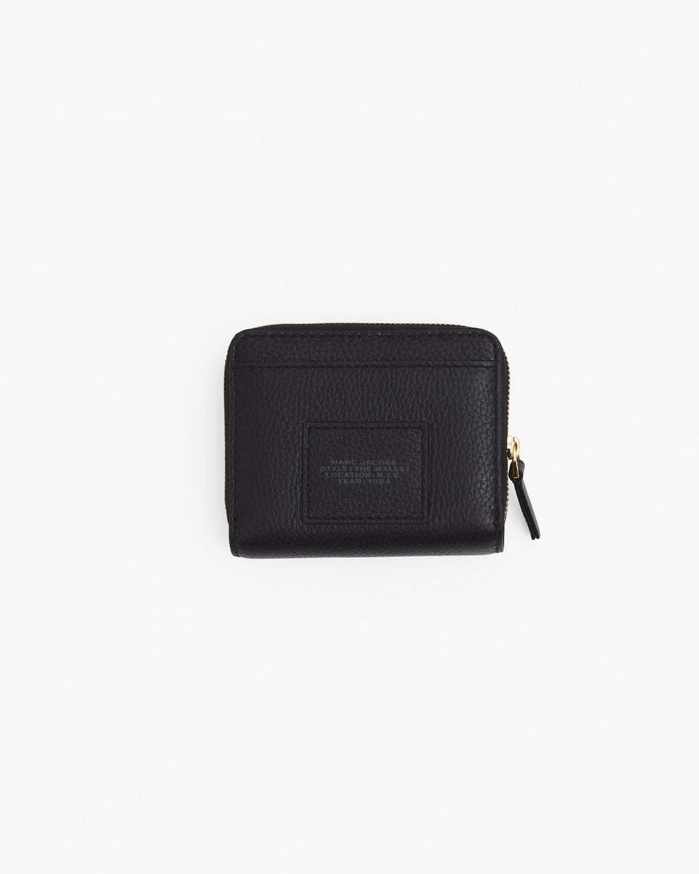 The Leather Mini Compact Wallet Black
