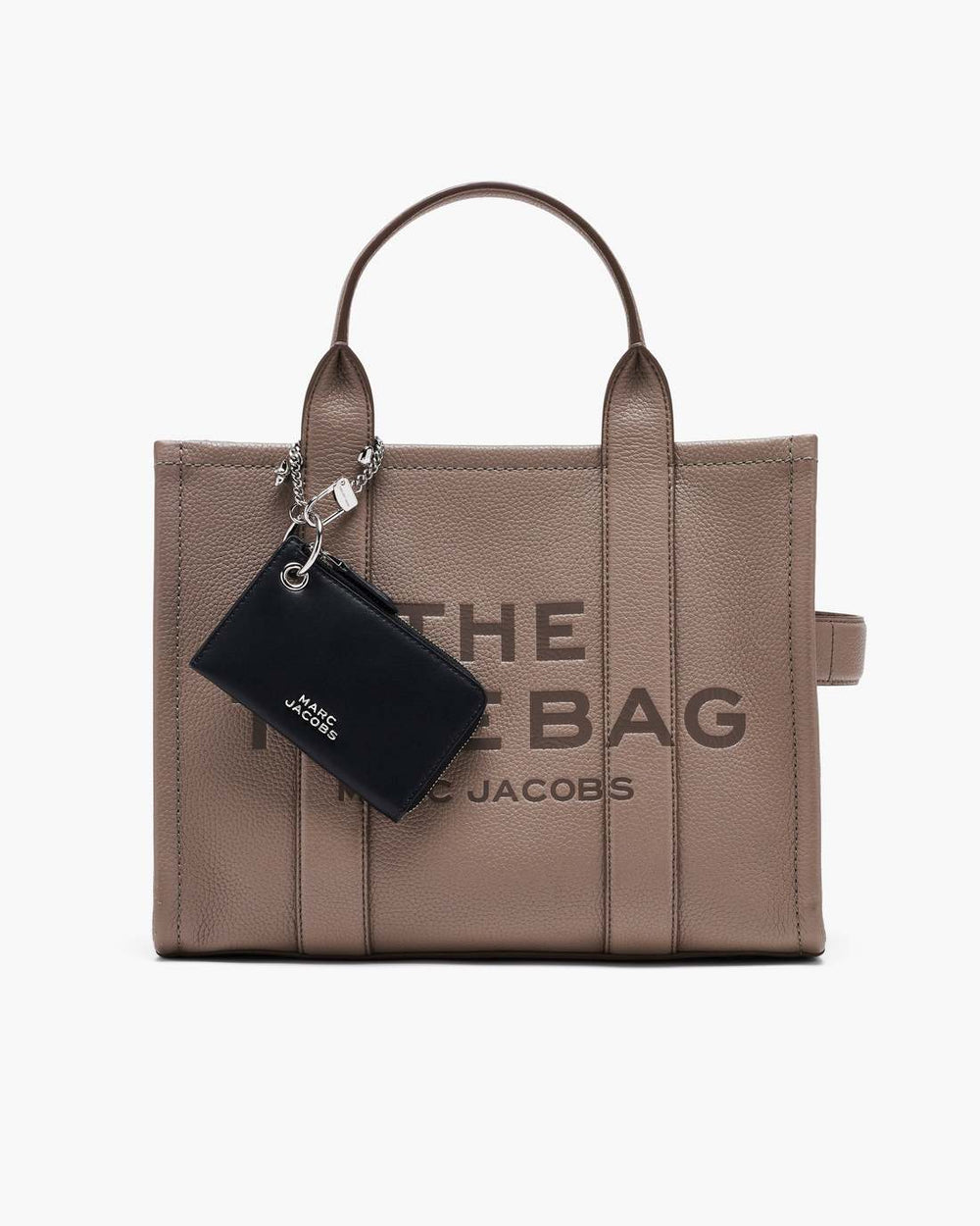 The Everyday Top Zip Charm Wallet Black